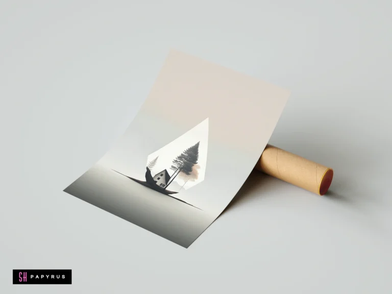 Surreal Minimalist 3D House in Triangle Portal