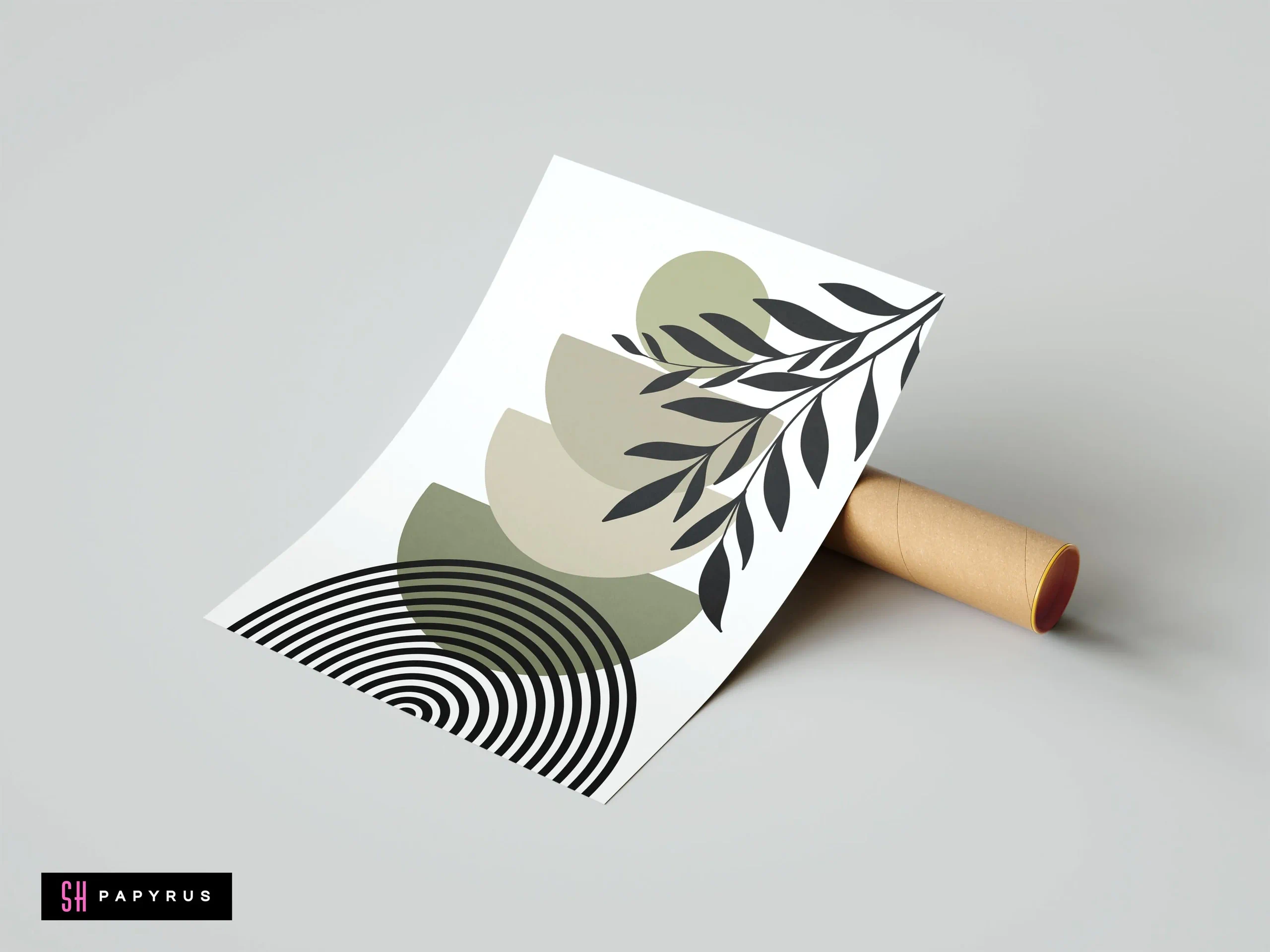 Intriguing Abstract Geometric Balancing Shapes Art