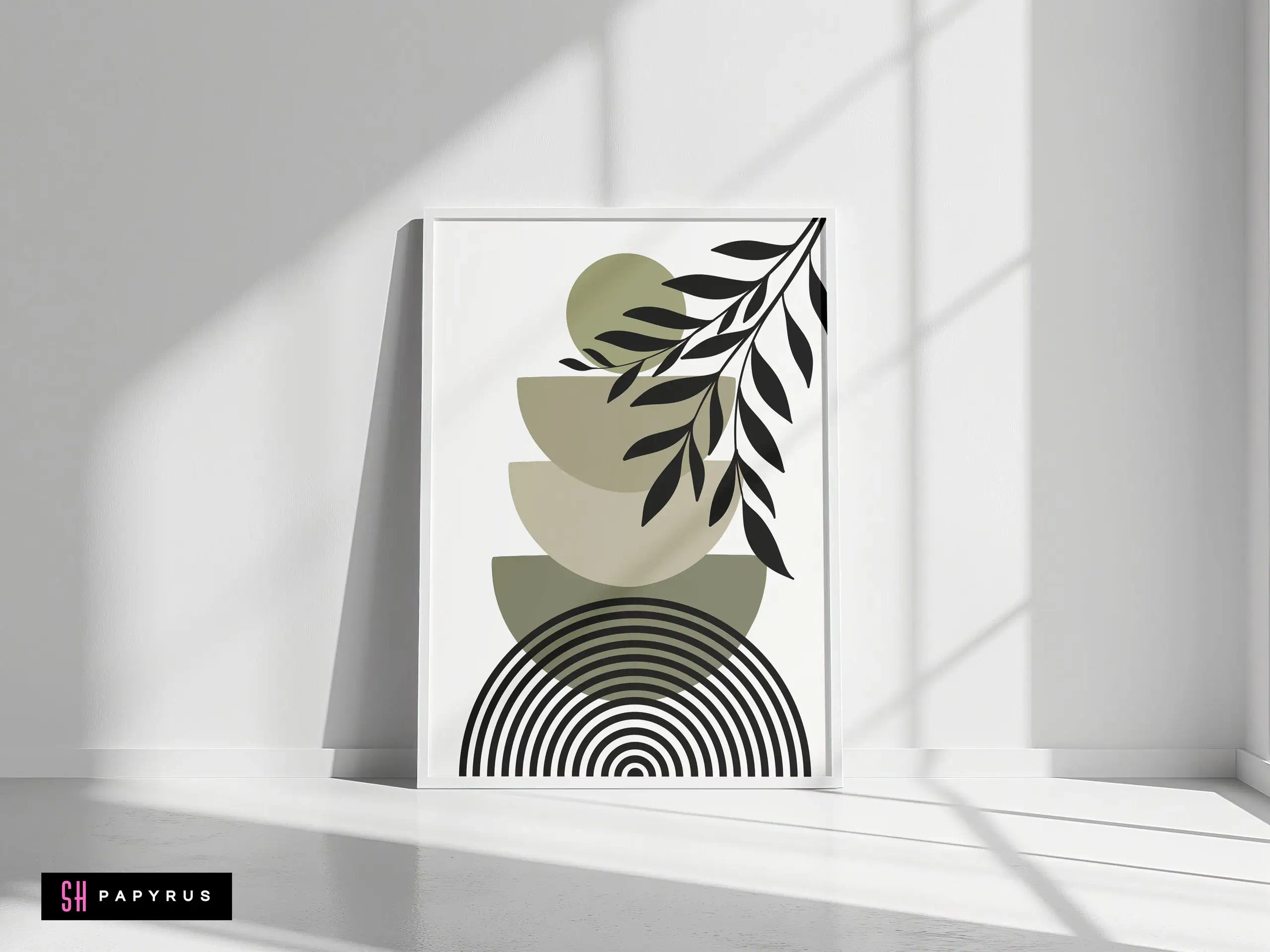 Intriguing Abstract Geometric Balancing Shapes Art