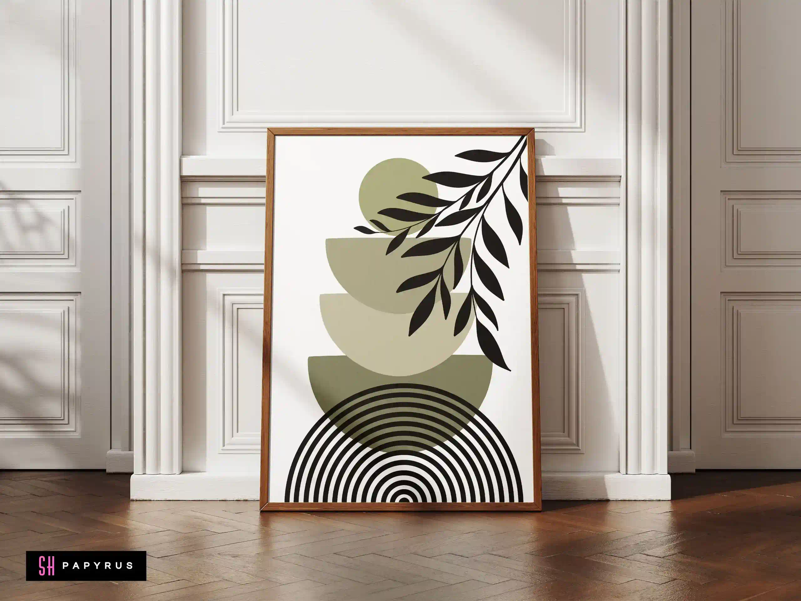 Intriguing Abstract Geometric Balancing Shapes Art