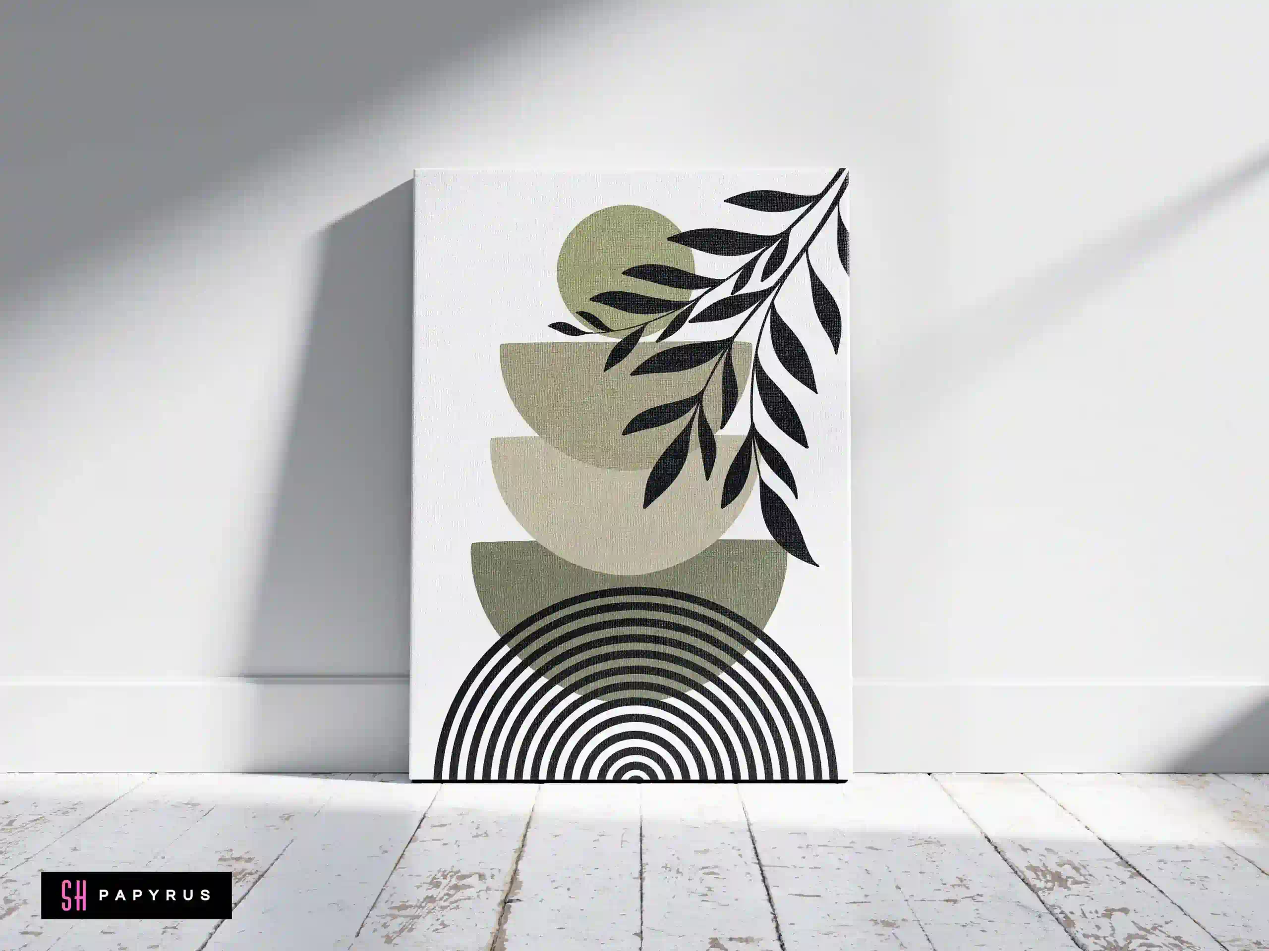 Intriguing Abstract Geometric Balancing Shapes Art