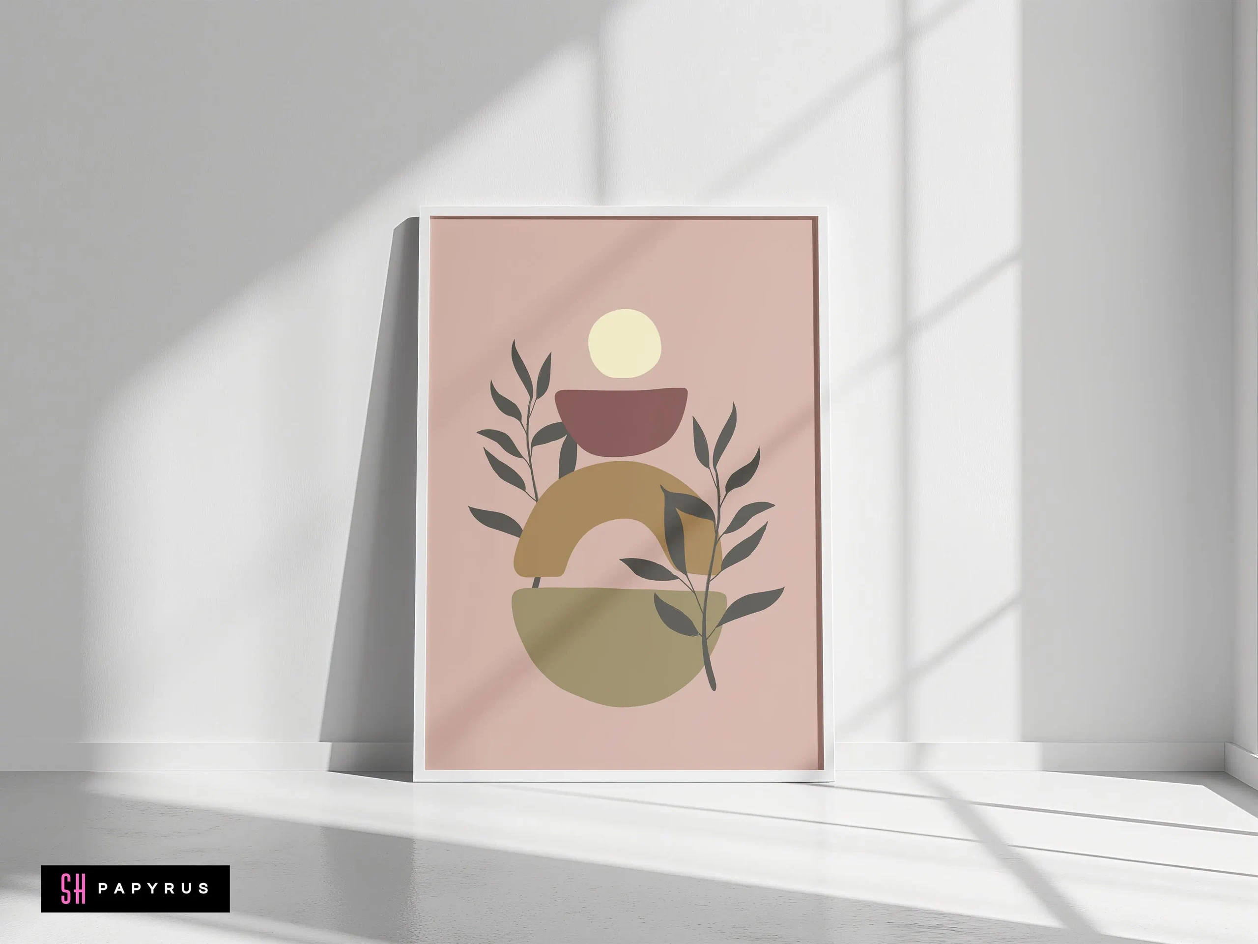 Romantic Dusky Rose Abstract Balancing Wall Art