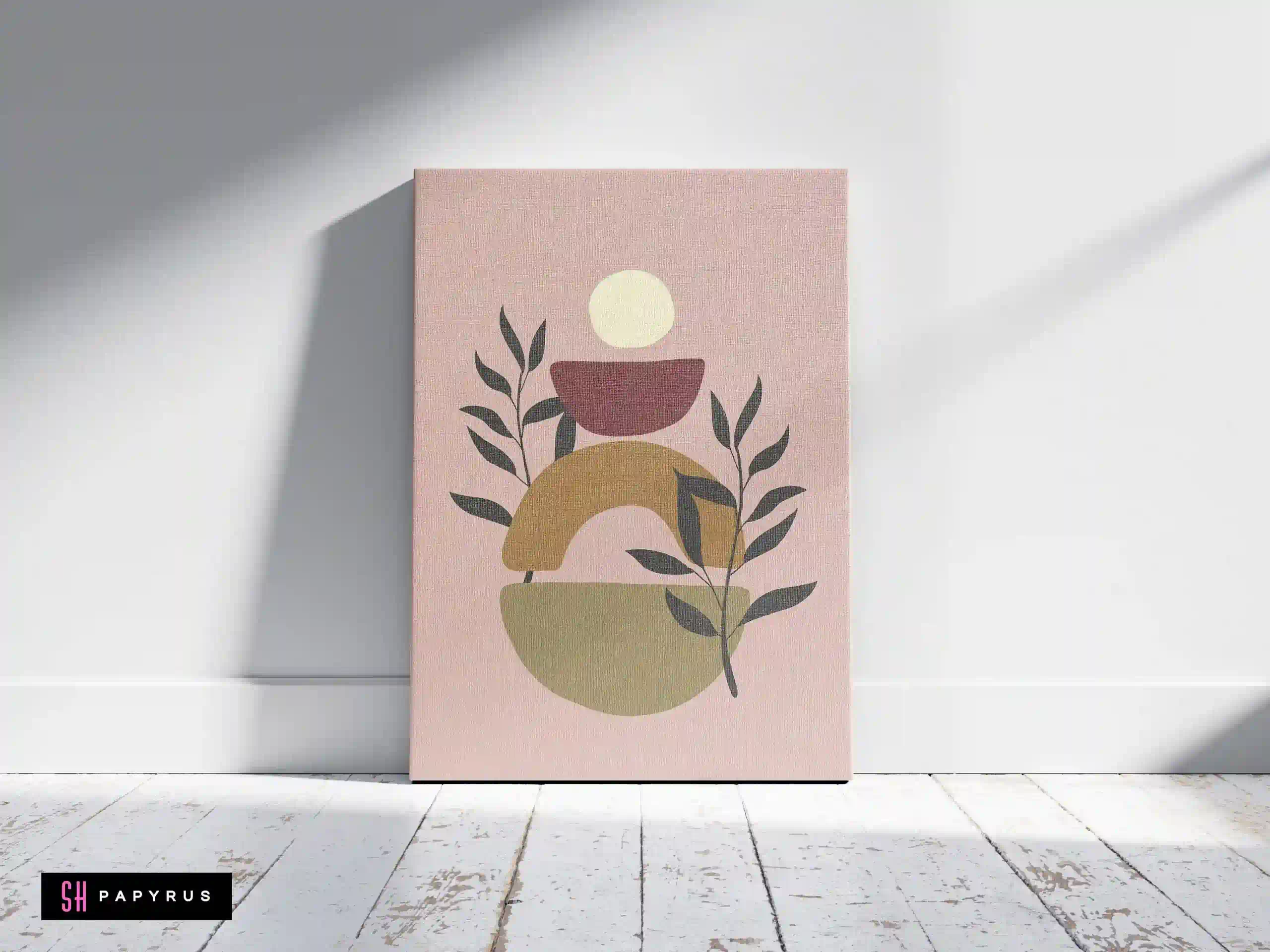 Romantic Dusky Rose Abstract Balancing Wall Art