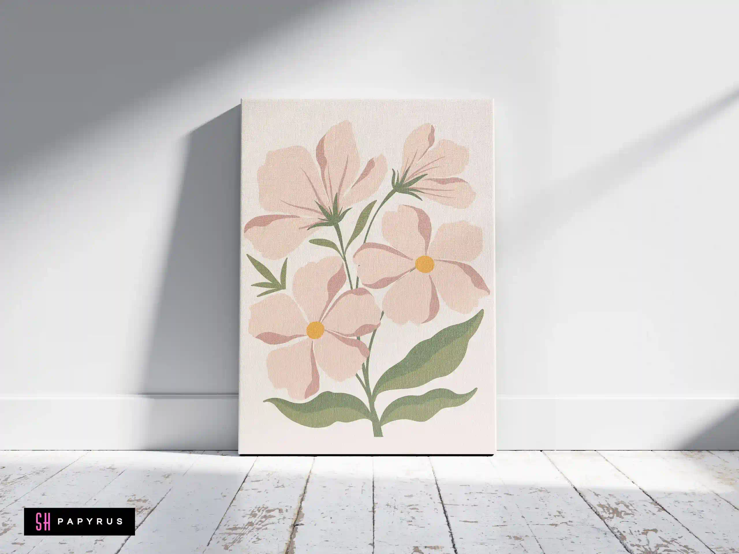 Soft Gentle Blush Pink Floral Bouquet Wall Art