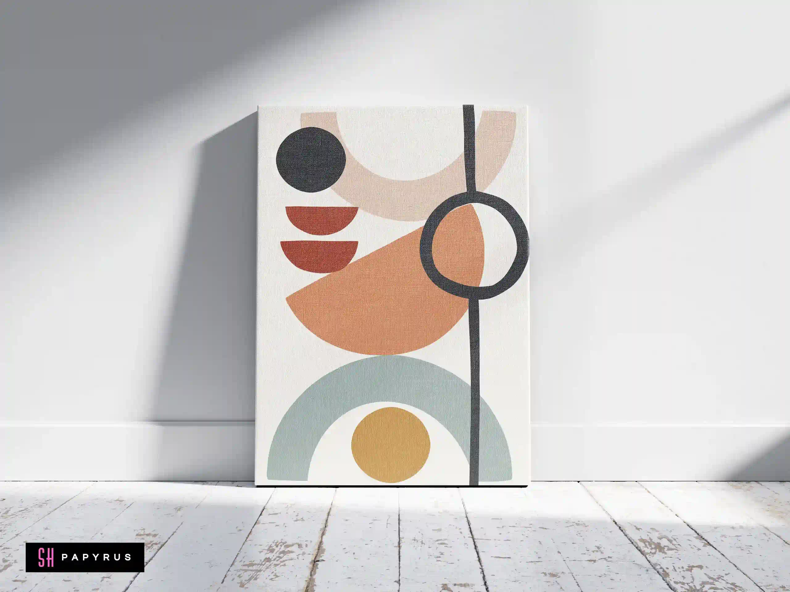 Captivating Mid Century Art Terracotta Sage Wall Art