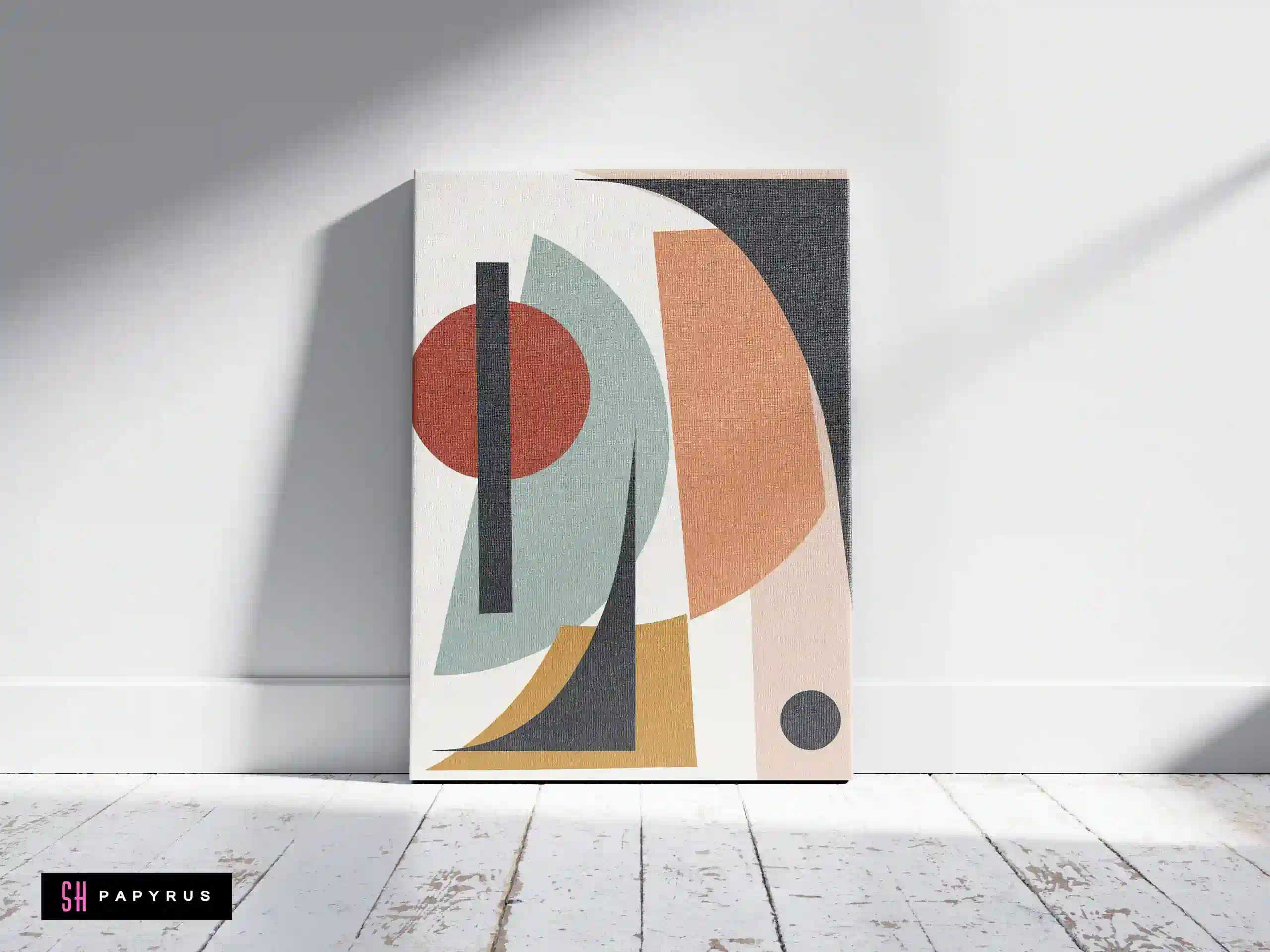 Stunning Abstract Geometric Art Warm Earthy Tones