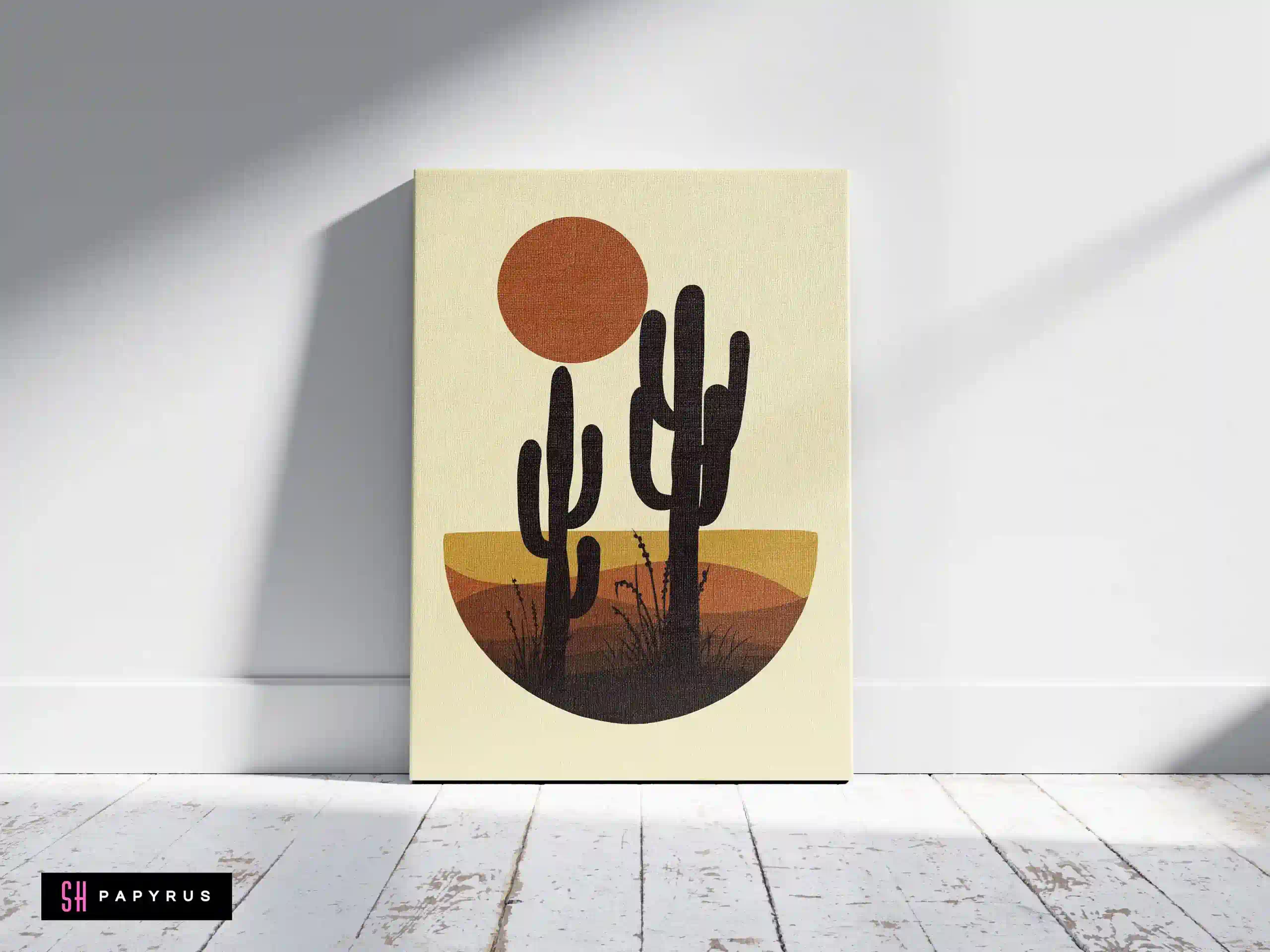 Striking Black Leaves in Cream Pitcher Art Print