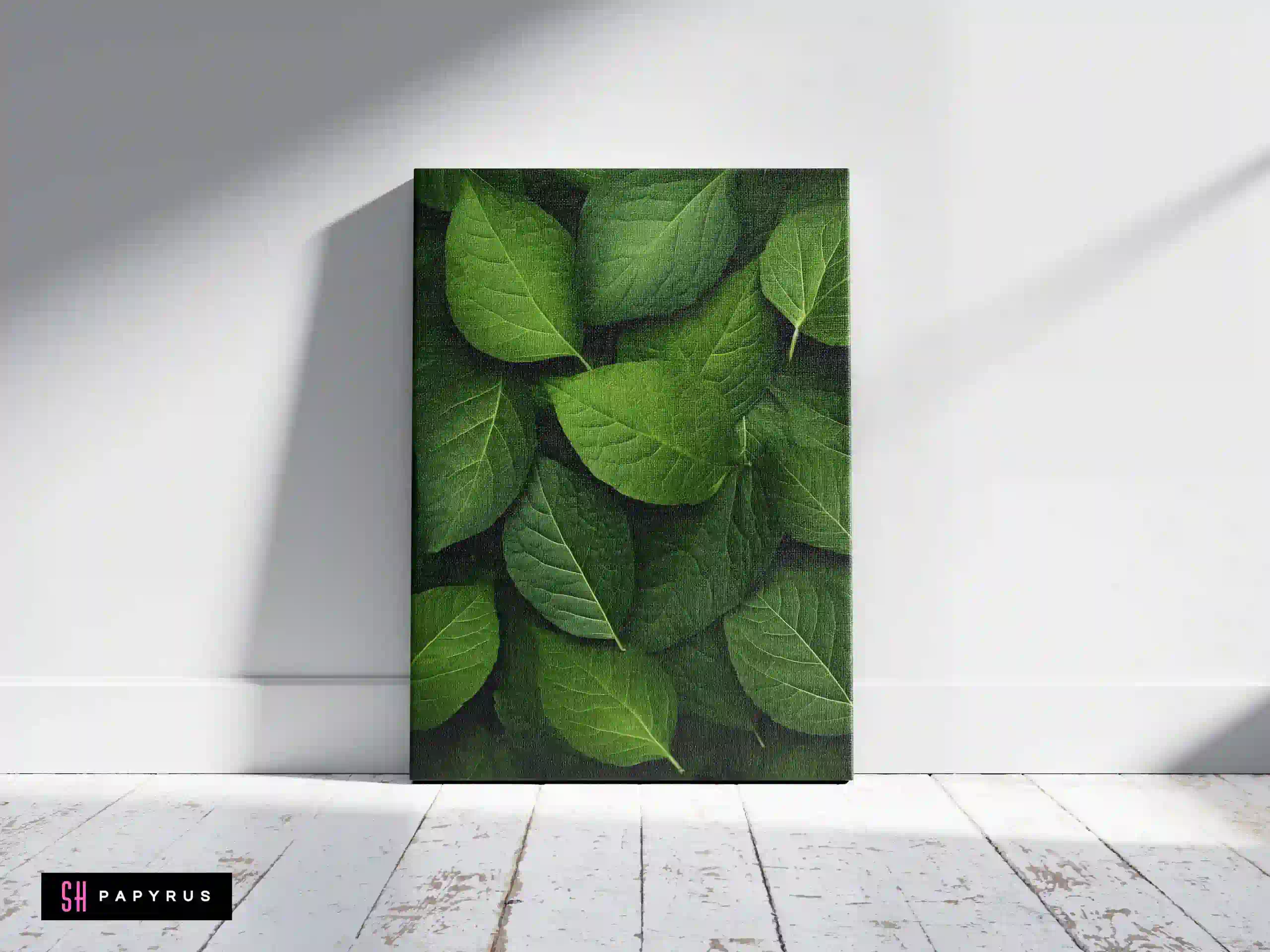Lush Deep Green Ferns Close-Up Nature Print