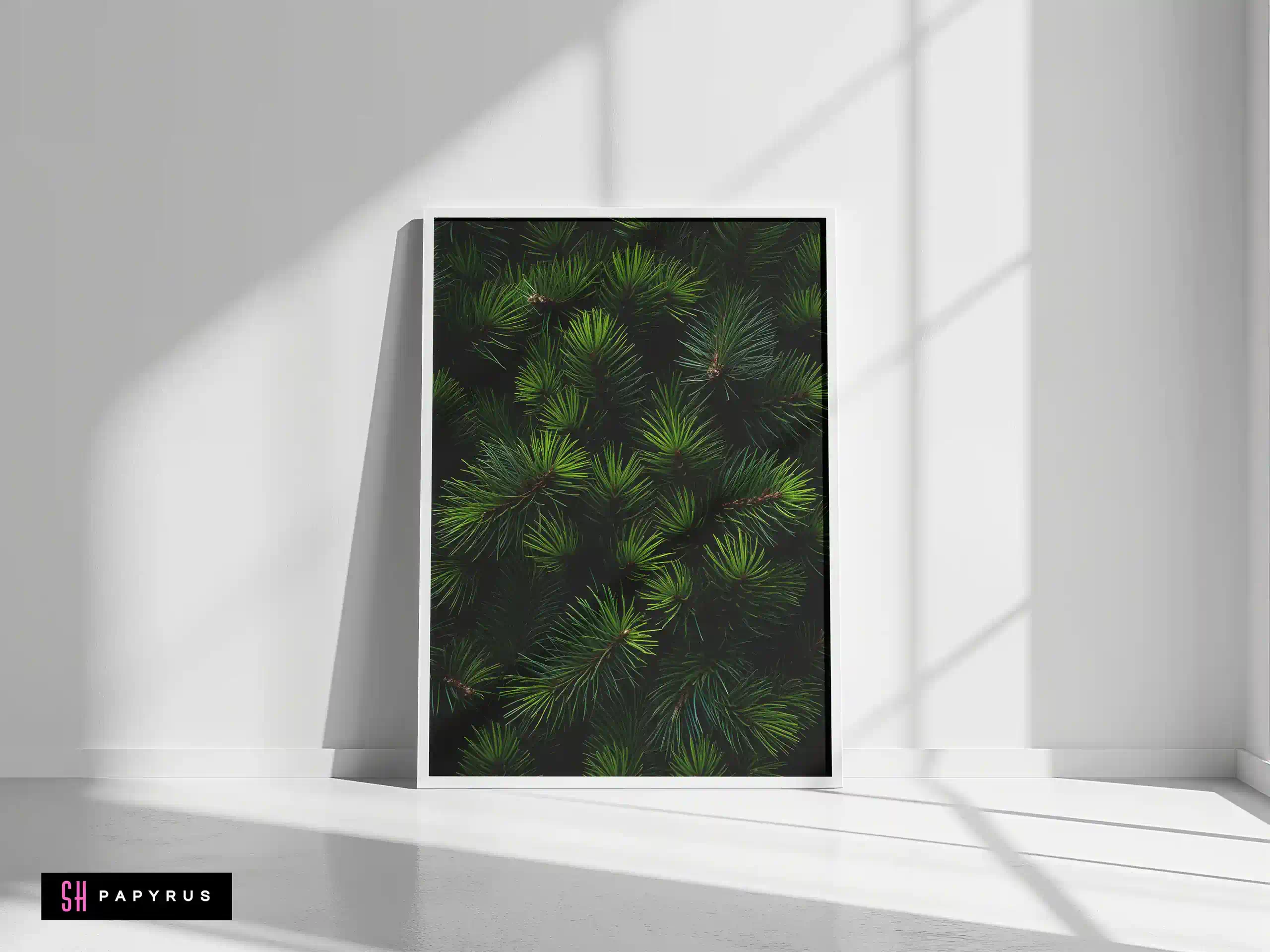 Vibrant Red Japanese Maple Leaves Nature Print