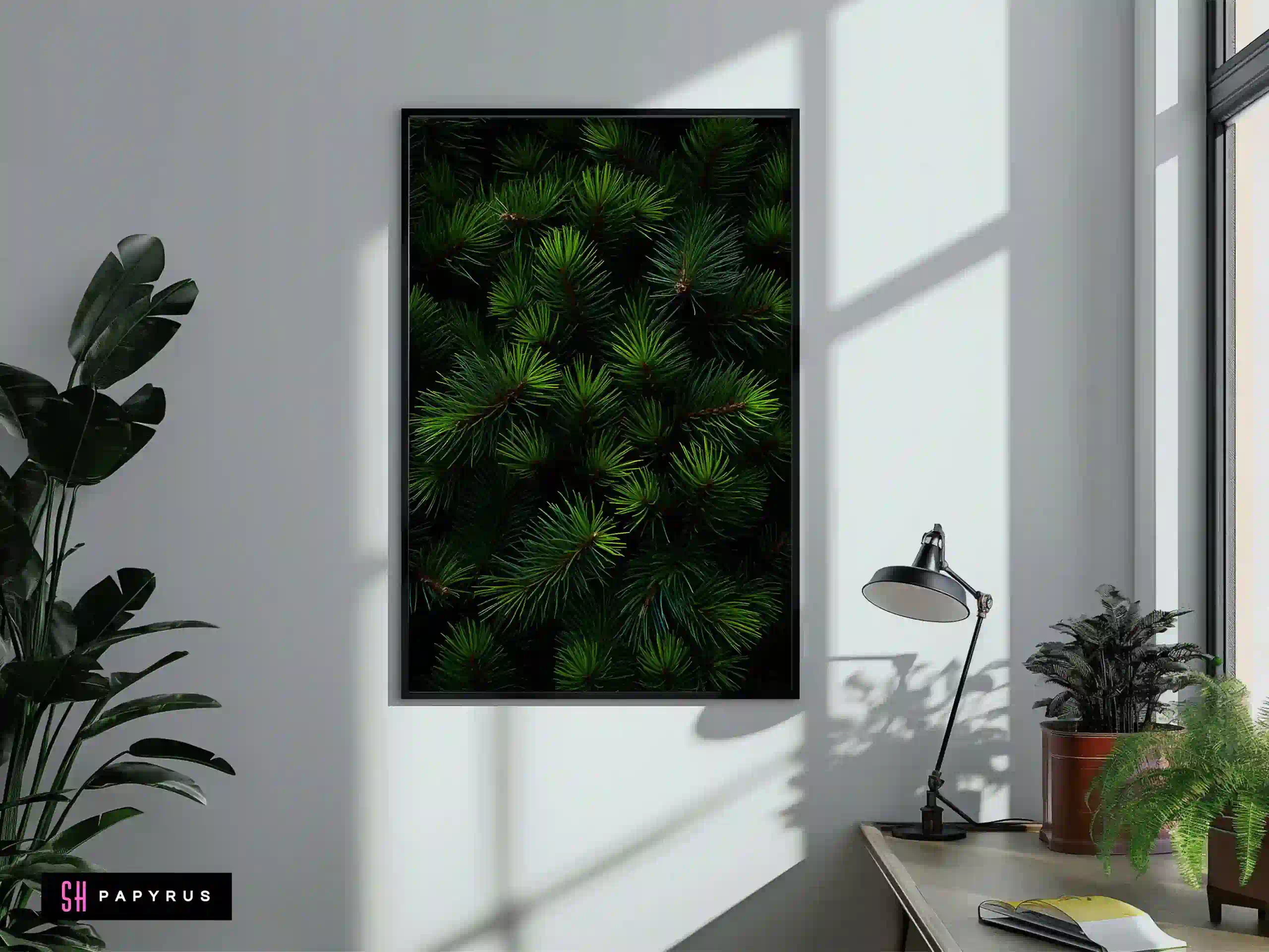 Vibrant Red Japanese Maple Leaves Nature Print